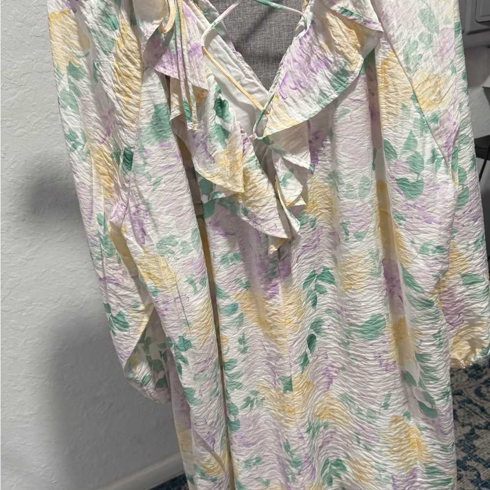 H&M Floral Ruffle Dress#856